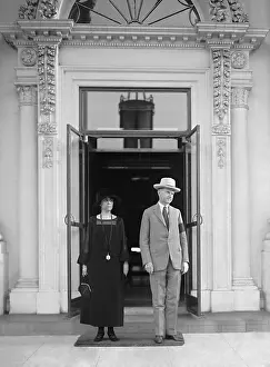 Calvin Prints: President Calvin Coolidge and the First Lady Grace Coolidge at the White House