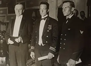 Flyers Prints: President Calvin Coolidge at Medal of Honor presentation ceremony for Richard Byrd and Floyd Bennett