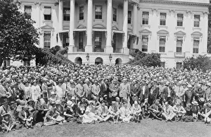Calvin Prints: President Calvin Coolidge with members of the National Association of Creditmen