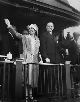 Calvin Prints: President Calvin Coolidge and Mrs
