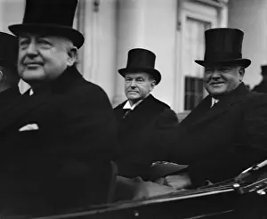 Inauguration Prints: President Calvin Coolidge and President-elect Herbert Hoover on Inauguration Day