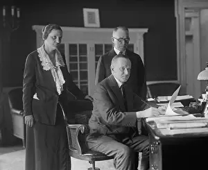 Lawyers Prints: President Calvin Coolidge signing document related to prohibition enforcement