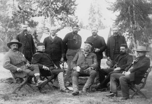 Expeditions Prints: President Chester A. Arthur's (front-center) expedition to Yellowstone National Park