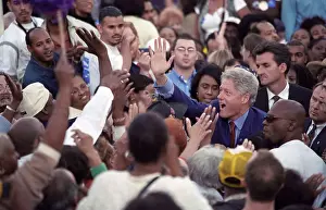 Clinton Prints: President Bill Clinton at a Get Out the Vote Rally in Los Angeles, CA