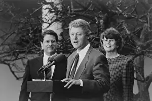Vice Presidents Prints: President Bill Clinton with VP Albert Gore and Attorney General Janet Reno