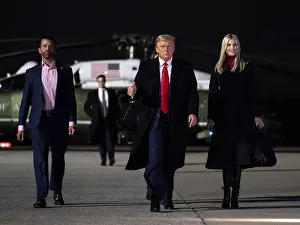 Nighttime Prints: President Donald Trump, with his adult children