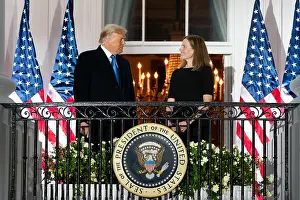 Supreme Court Prints: President Donald Trump, and Associate Justice Amy Coney Barrett