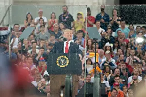 Businessman Prints: President Donald Trump delivered a non-partisan patriotic speech at the Salute to America event on July 4