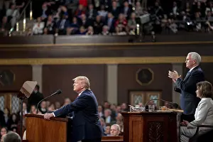 Clapping Prints: President Donald Trump delivers the State of the Union address