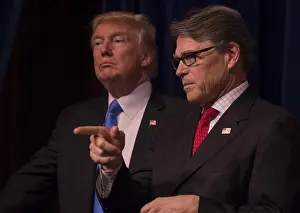 Texas Prints: President Donald Trump and Secretary of Energy, Rick Perry, June 29, 2017