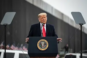 Texas Prints: President Donald Trump speaks at Alamo