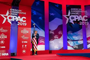 Logo Prints: President Donald Trump speaks at the Conservative Political Action Conference (CPAC)