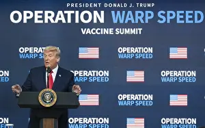 Epidemic Prints: President Donald Trump speaks to GOP leaders on Dec