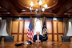 Sick Prints: President Donald Trump in teleconference call with VP Mike Pence