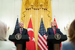 Public Event Prints: President Donald Trump and Turkish President Recep Tayyip Erdogan hold a press conference on Wednesday