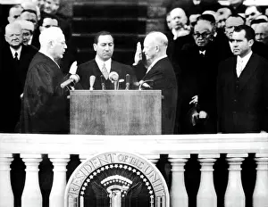 Inauguration Prints: President Dwight D. Eisenhower (3rd from left)