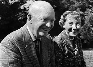 Mamie Prints: President Dwight D. Eisenhower and his wife
