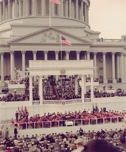 2017 Prints: President Dwight Eisenhower delivering his inaugural address at the Capitol