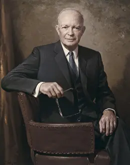 Politicians Republicans Prints: Former President Dwight Eisenhower