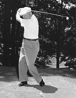 Swing Prints: President Dwight Eisenhower playing golf at Quantico Virginia