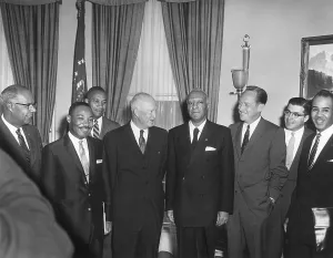 Lcgr1412 Prints: President Eisenhower with civil rights leaders