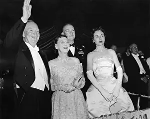 Formal Dress Prints: President Eisenhower and First Lady Mamie greeting the crowd at an Inaugural Ball