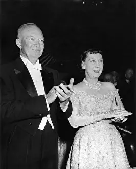 Formal Dress Prints: President Eisenhower and First Lady Mamie at an Inaugural Ball
