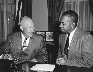 Eye Contact Prints: President Eisenhower with Fred Morrow