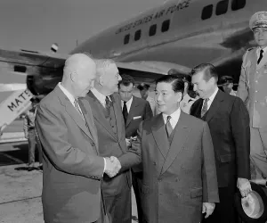 Dulles Prints: President Eisenhower and John Foster Dulles (from left)