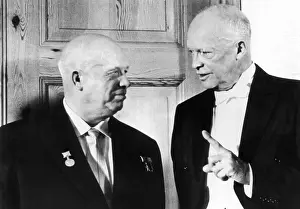 Russians Prints: President Eisenhower and Soviet Premier Khrushchev at the White House