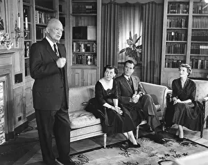 Running Mates Prints: President Eisenhower speaking on election eve