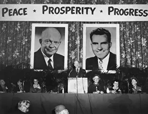 Progress Prints: President Eisenhower speaking to Republican Women at the Hotel Statler