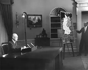 Lcgr1410 Prints: President Eisenhower speaks to the nation on Cold War tensions over Berlin