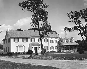 Lcgr1412 Prints: President Eisenhower's main house at his Gettysburg farm