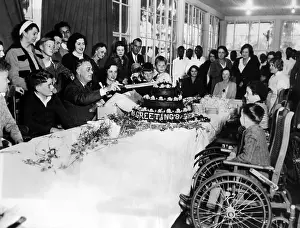 Wheel Chair Prints: President-elect Franklin Roosevelt celebrating his 51st birthday