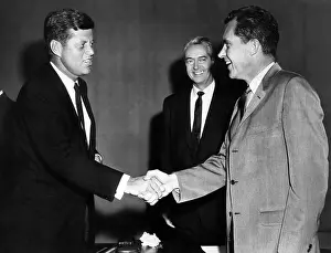 John F Prints: President-Elect John F. Kennedy, TV Reporter Howard K