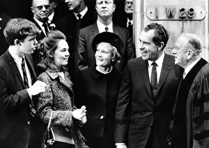 Ministers Prints: President-elect Richard Nixon and his family with Dr