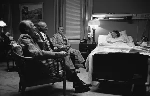Presidents Wives Prints: President Ford, Bob Hope visit Mrs