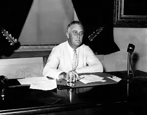 White Suit Prints: President Franklin D. Roosevelt (1882-1945)