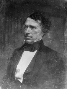 Pierce Prints: President Franklin Pierce. whole plate daguerreotype by Matthew Brady, 1850s