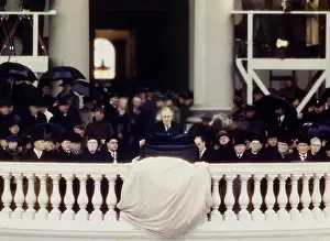 President Prints: President Franklin Roosevelt delivers his inaugural address on the East Portico of the US Capitol