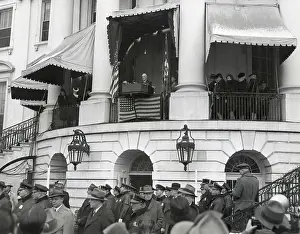 Lcgr1410 Prints: President Franklin Roosevelt at his fourth Inauguration on Jan