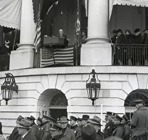 Lcgr1410 Prints: President Franklin Roosevelt at his fourth Inauguration on Jan