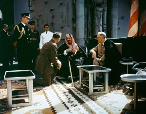 Royalty Prints: President Franklin Roosevelt meets with Saudi Arabian King Ibn Saud