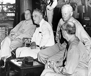 Conferences Prints: President Franklin Roosevelt at Pearl Harbor on June 11