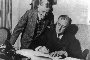 Bills Prints: President Franklin Roosevelt signing the Emergency Banking Act. March 9, 1933