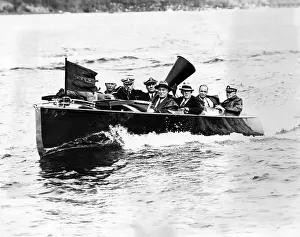 Annapolis Prints: President Franklin Roosevelt watches the Navy vs