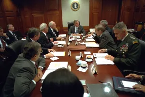 Colin Prints: President George W. Bush with National Security Council
