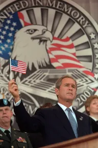 Memorial Prints: President George W. Bush at Remembrance Service for the 9-11 victims at the Pentagon