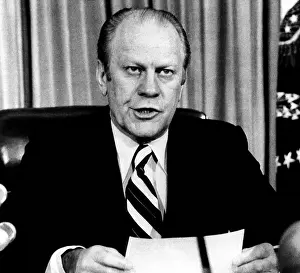 Ford Prints: President Gerald Ford, March 4, 1975. Courtesy: CSU Archives/Everett Collection